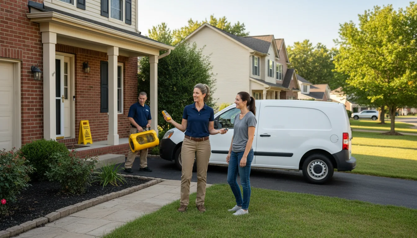 Residential water damage restoration in Henrieville, UT